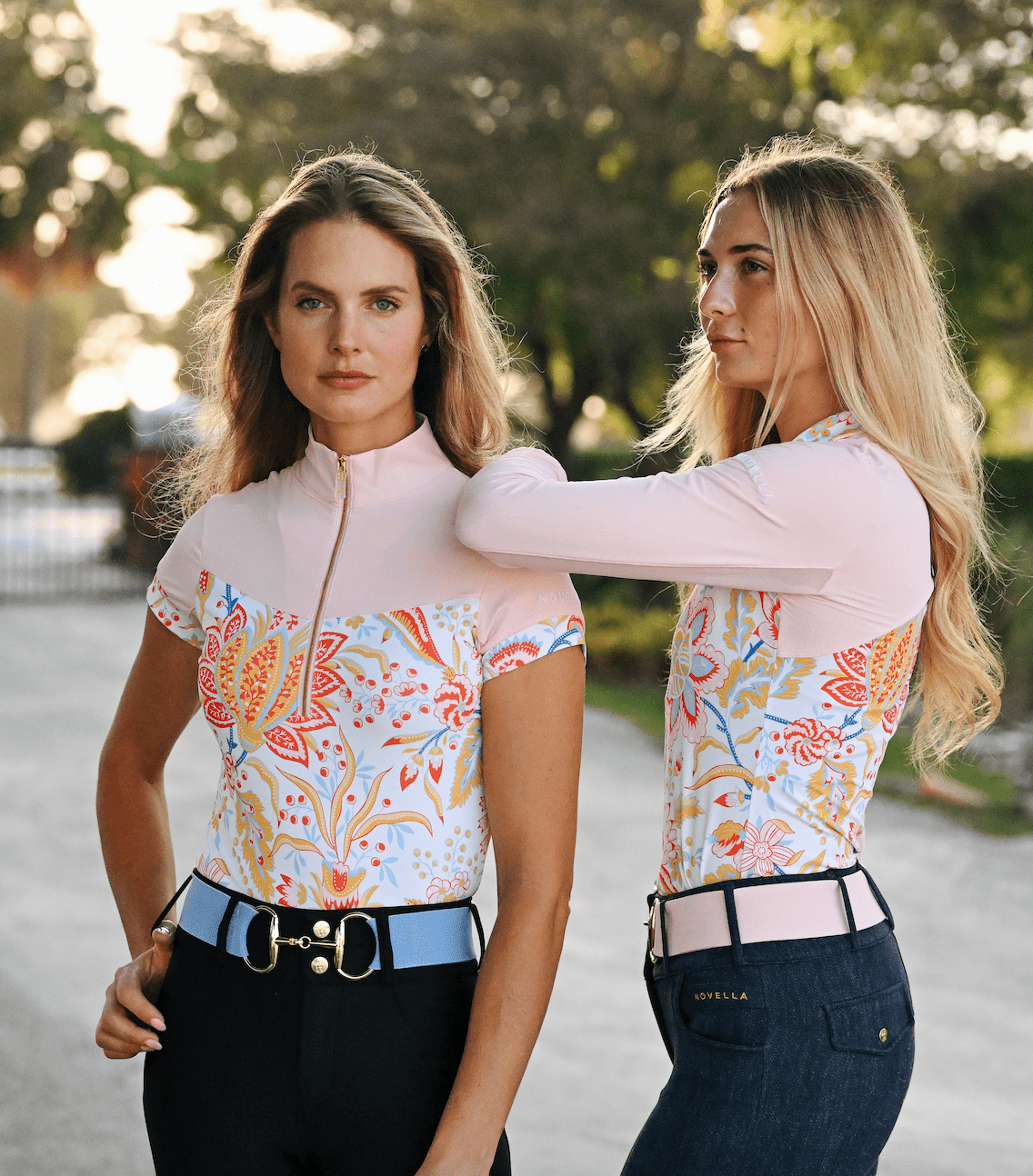 The Novella Pastel Snaffle Belts (Posh Pink + Baby Blue) - Novella Equestrian - Equiluxe Tack