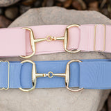 The Novella Pastel Snaffle Belts (Posh Pink + Baby Blue) - Novella Equestrian - Equiluxe Tack