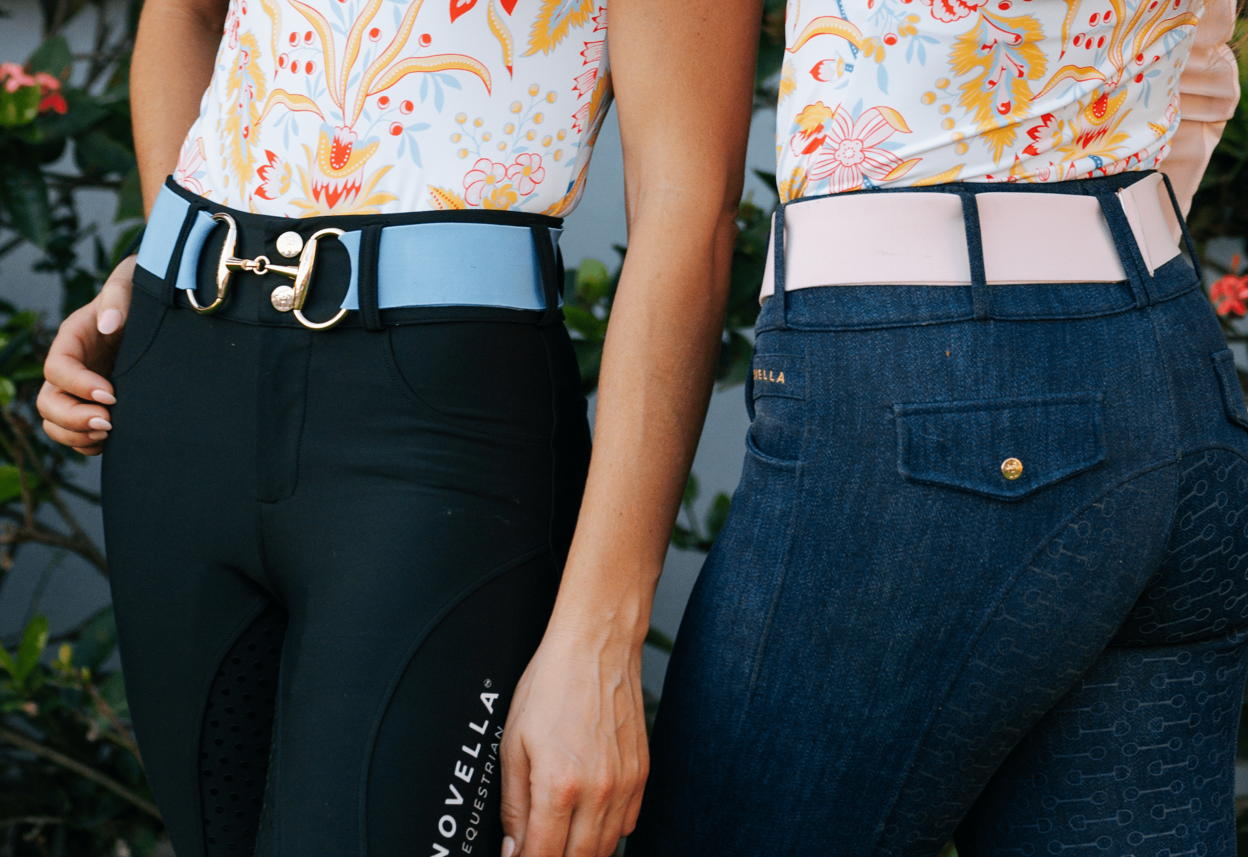 The Novella Pastel Snaffle Belts (Posh Pink + Baby Blue) - Novella Equestrian - Equiluxe Tack