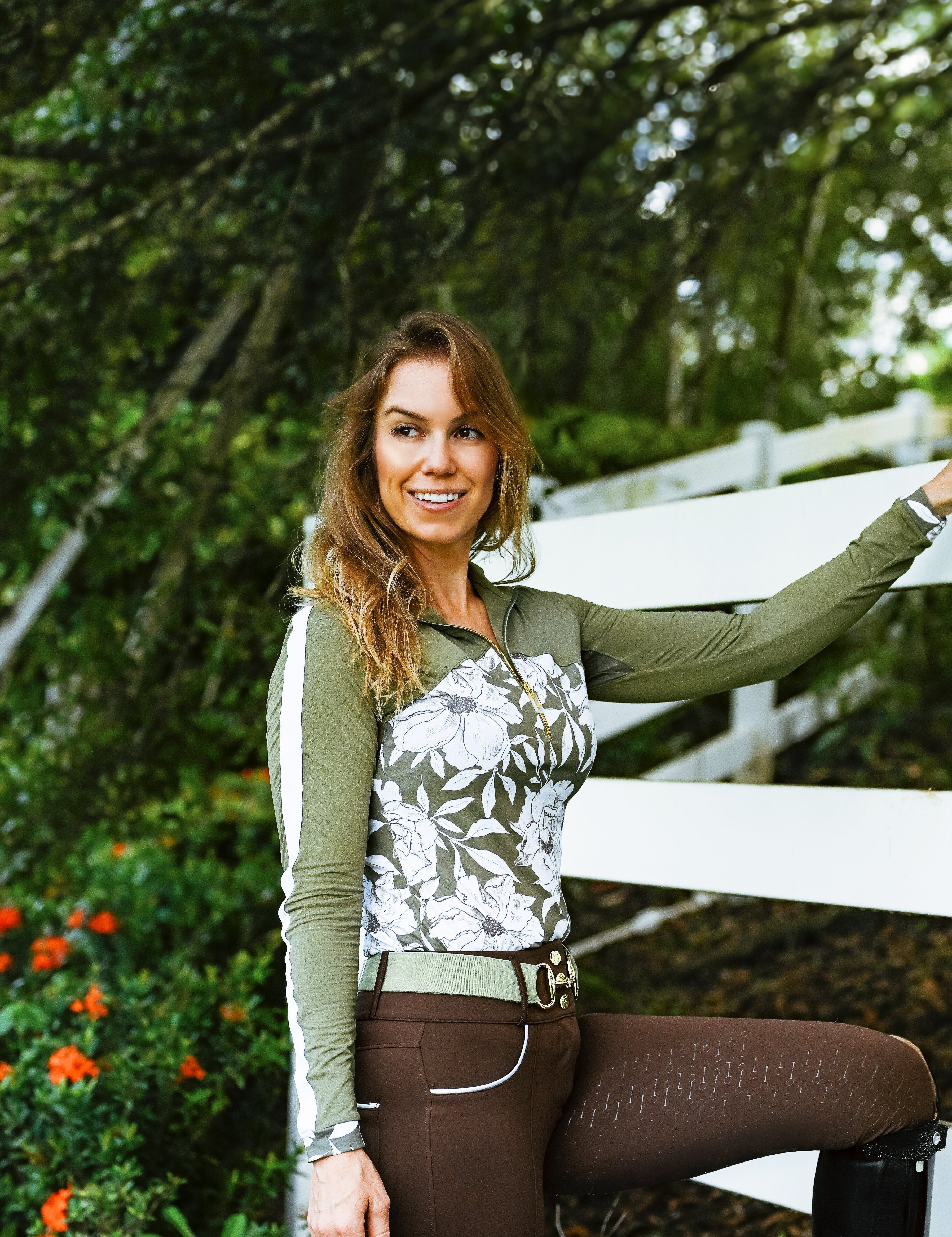 The Novella Snaffle Belt (Autumn Sage + Royal Plum). - Novella Equestrian - Equiluxe Tack