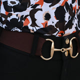 The Novella Snaffle Belt - Chocolate - Novella Equestrian - Equiluxe Tack