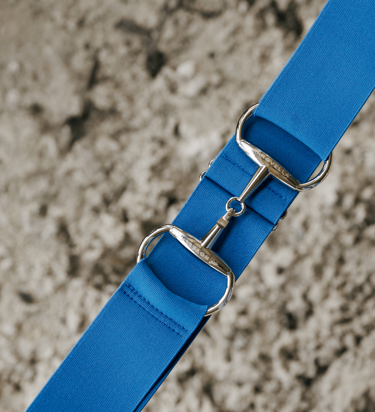 The Novella Snaffle Belt in Blue Ribbon. (Silver Buckle) - Novella Equestrian - Equiluxe Tack