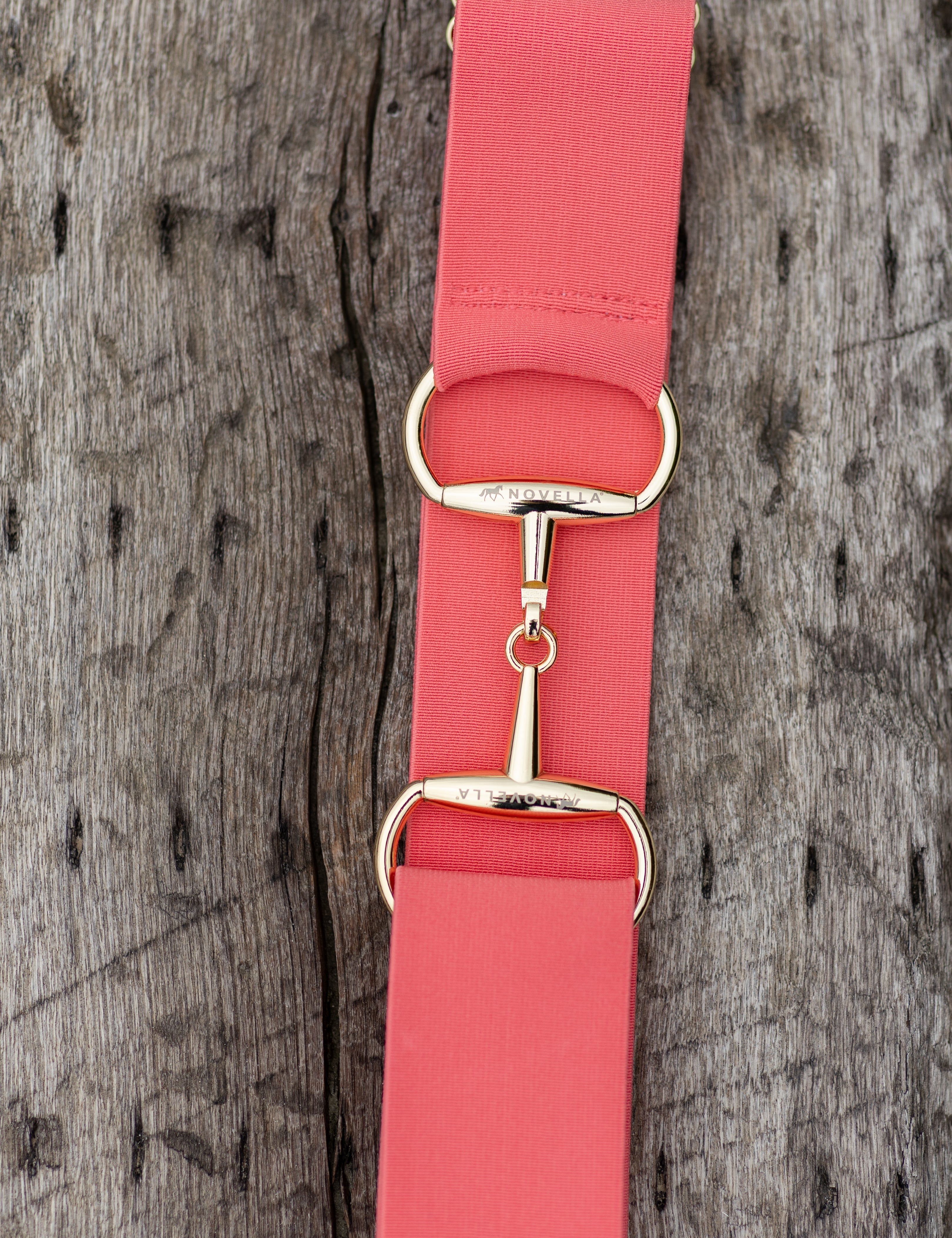 The Novella Snaffle Belt in Coral. - Novella Equestrian - Equiluxe Tack