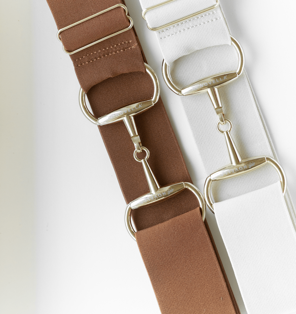 The Novella Snaffle Belt (Rust + Cream) - Novella Equestrian - Equiluxe Tack
