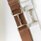 The Novella Snaffle Belt (Rust + Cream) - Novella Equestrian - Equiluxe Tack