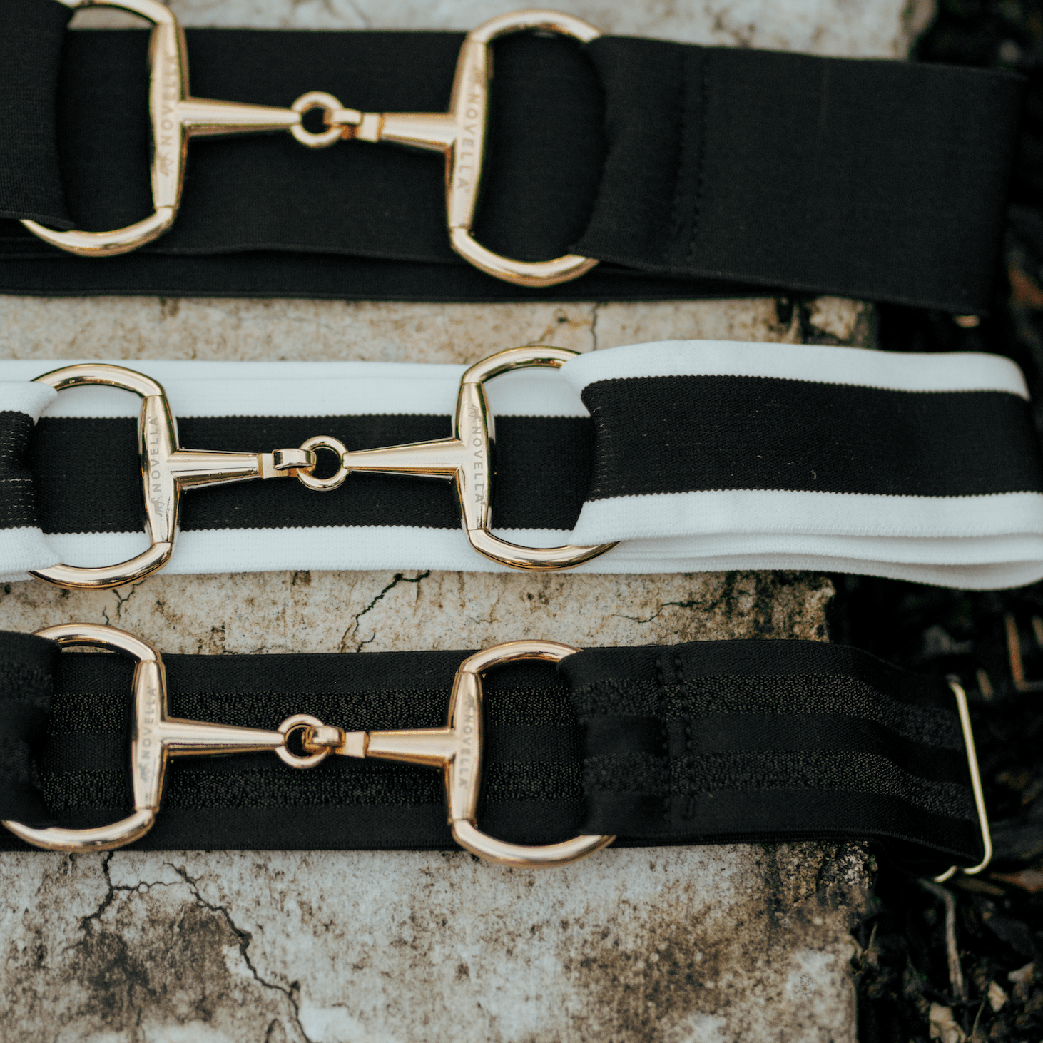 The Novella Snaffle Belts in Black. - Novella Equestrian - Equiluxe Tack
