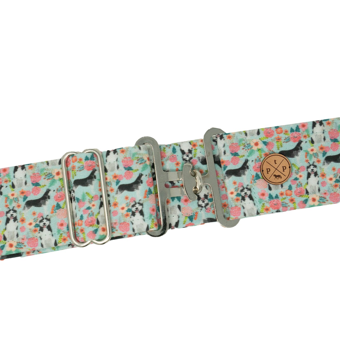 The Posh Pony Floral Husky (Blue) Belt - The Posh Pony - Equiluxe Tack