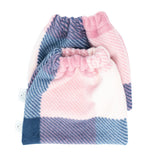 The Posh Pony Navy/Pink Plaid Stirrup Covers - The Posh Pony - Equiluxe Tack