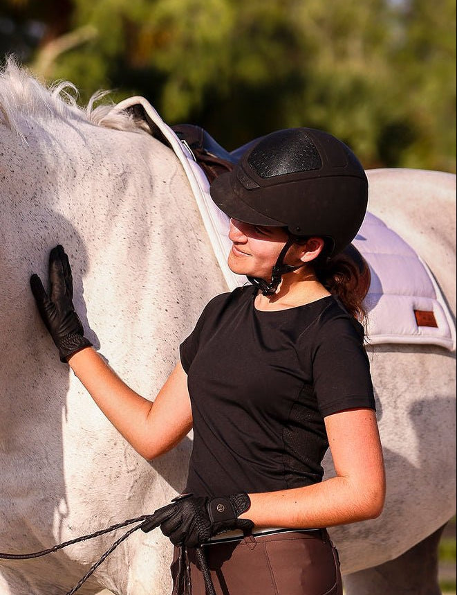 The Proper Fox Black Short Sleeve - Equiluxe Tack