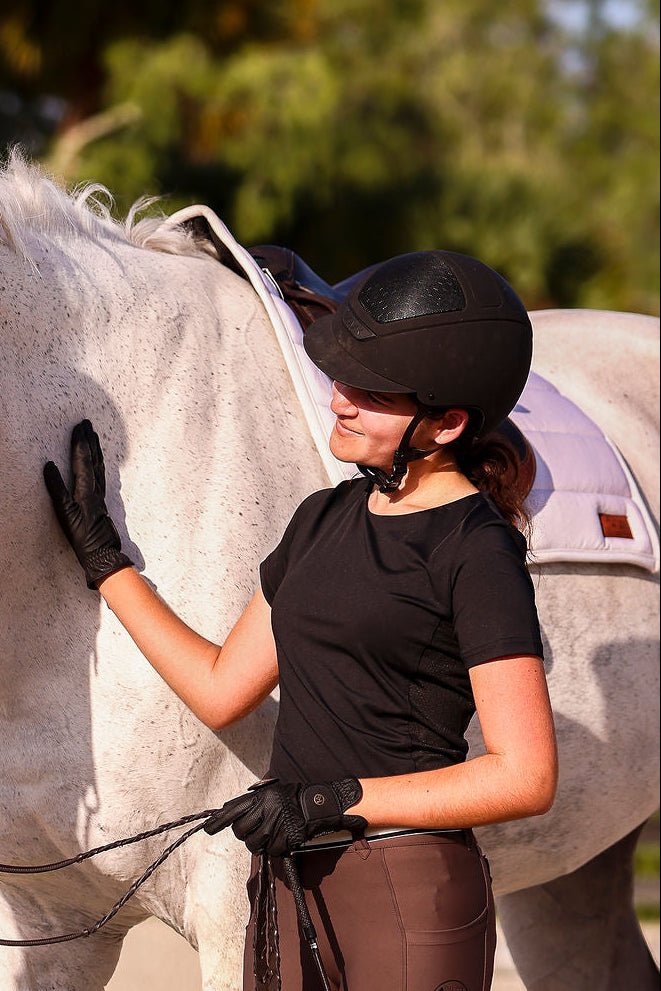 The Proper Fox Black Short Sleeve - Equiluxe Tack