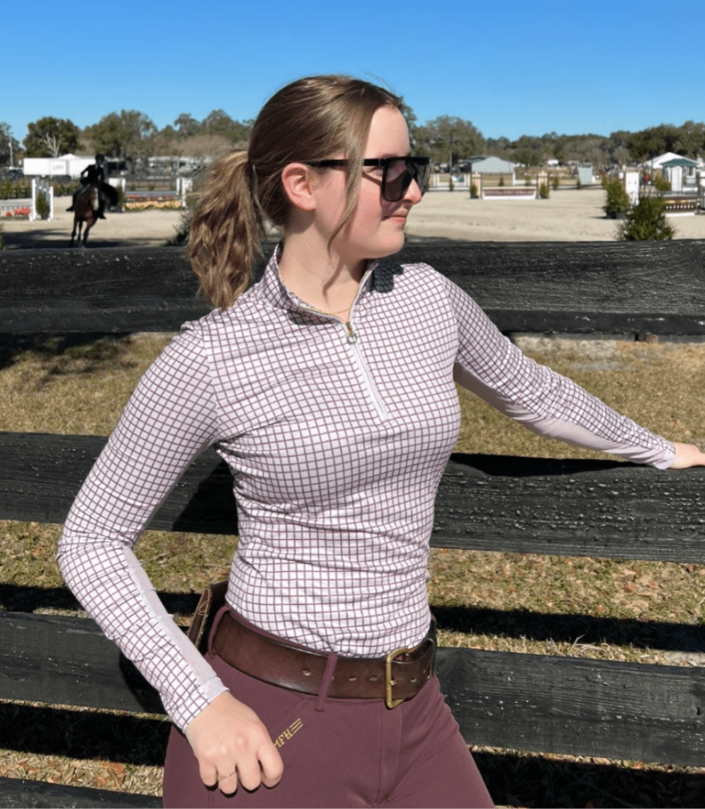 The Proper Fox Burgundy Plaid Sun Shirt - Equiluxe Tack