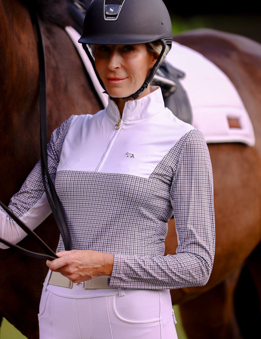 The Proper Fox Houndstooth Sun Shirt - Equiluxe Tack