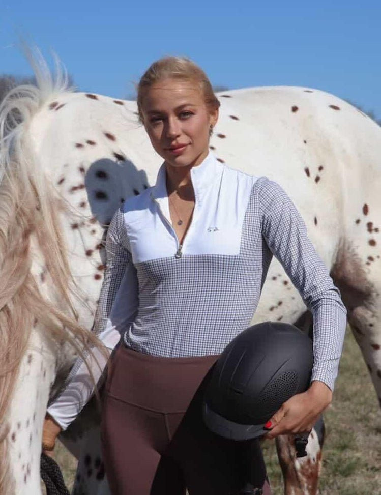 The Proper Fox Houndstooth Sun Shirt - Equiluxe Tack