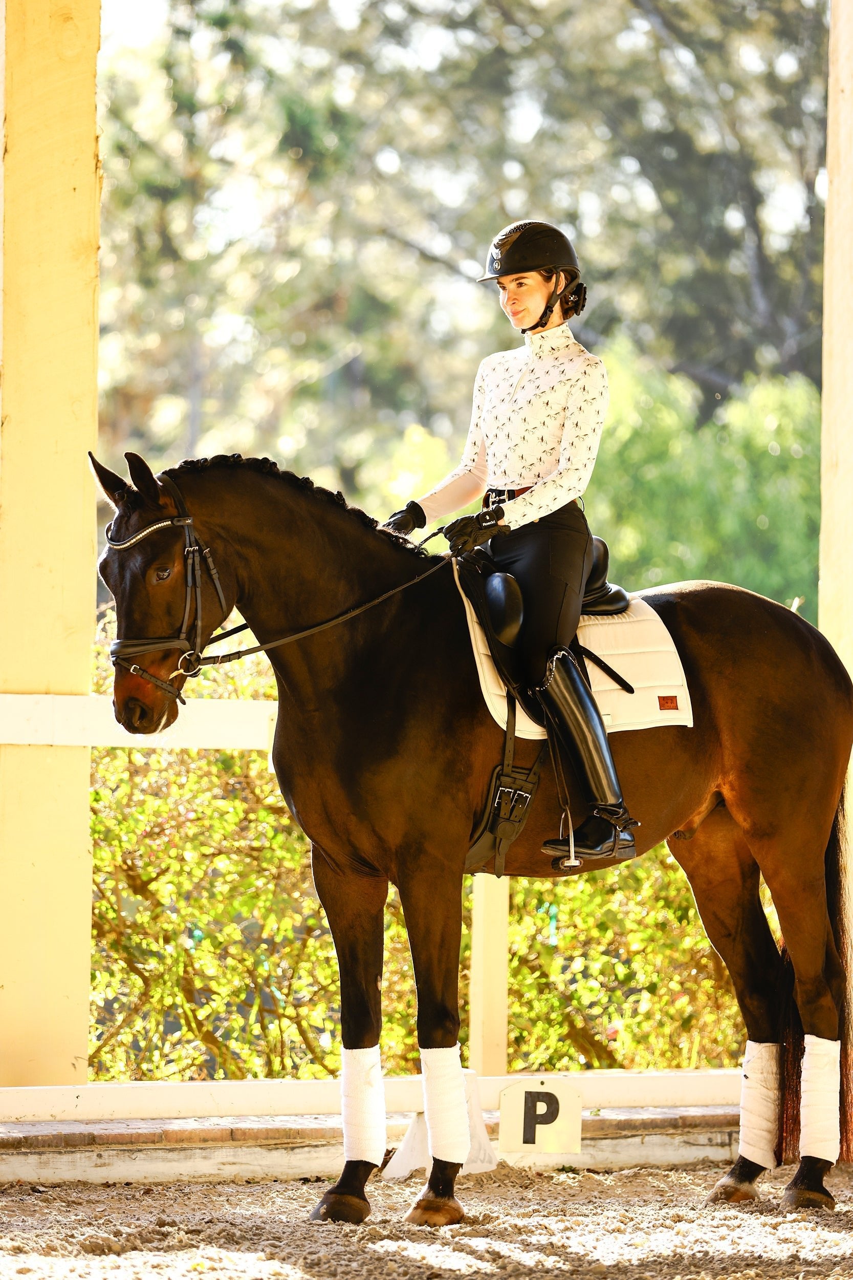 The Proper Fox Ladies Grey Horse Sun Shirt - Equiluxe Tack