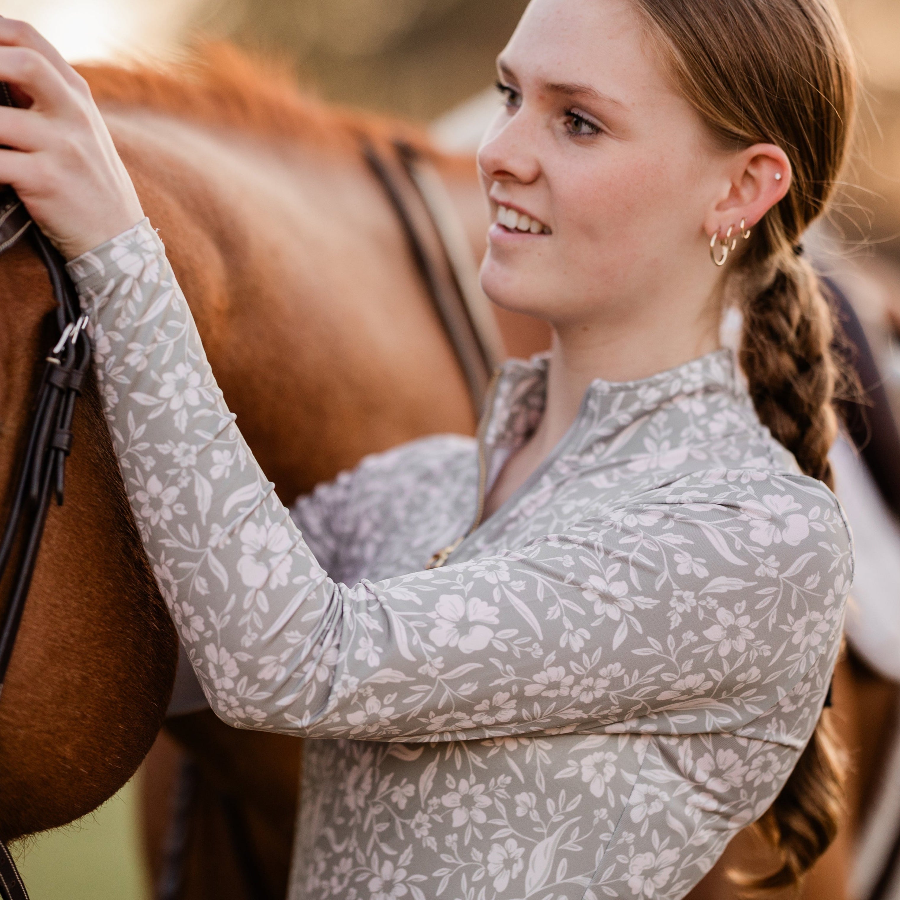 The Proper Fox Sage Floral Sun Shirt - Equiluxe Tack