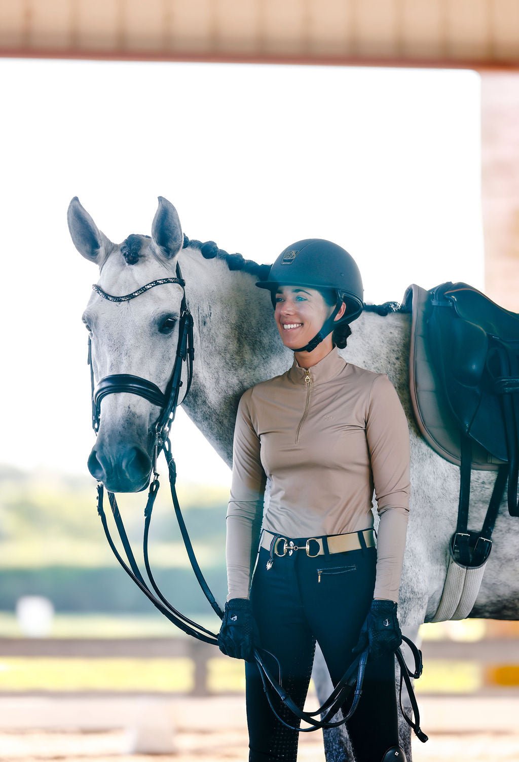 The Proper Fox Solid Beige Sunshirt - Equiluxe Tack
