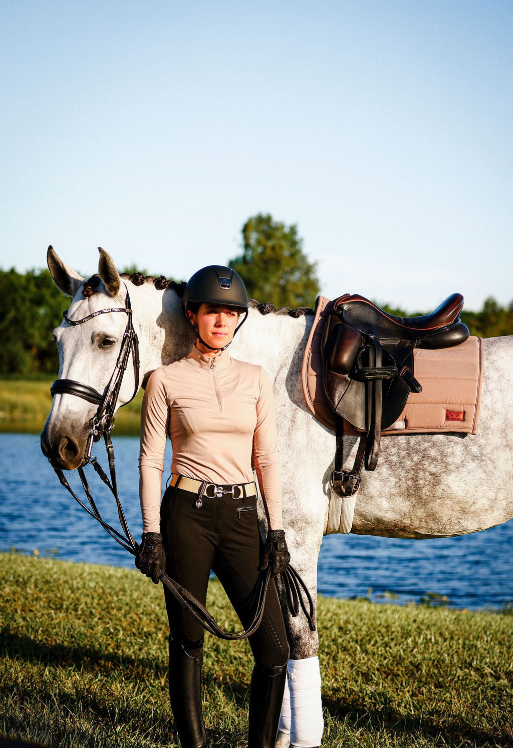 The Proper Fox Solid Beige Sunshirt - Equiluxe Tack