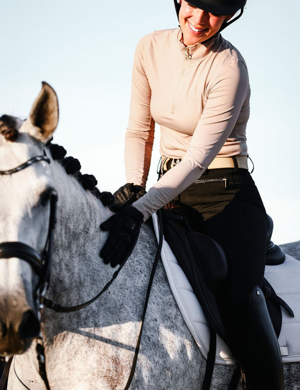 The Proper Fox Solid Beige Sunshirt - Equiluxe Tack