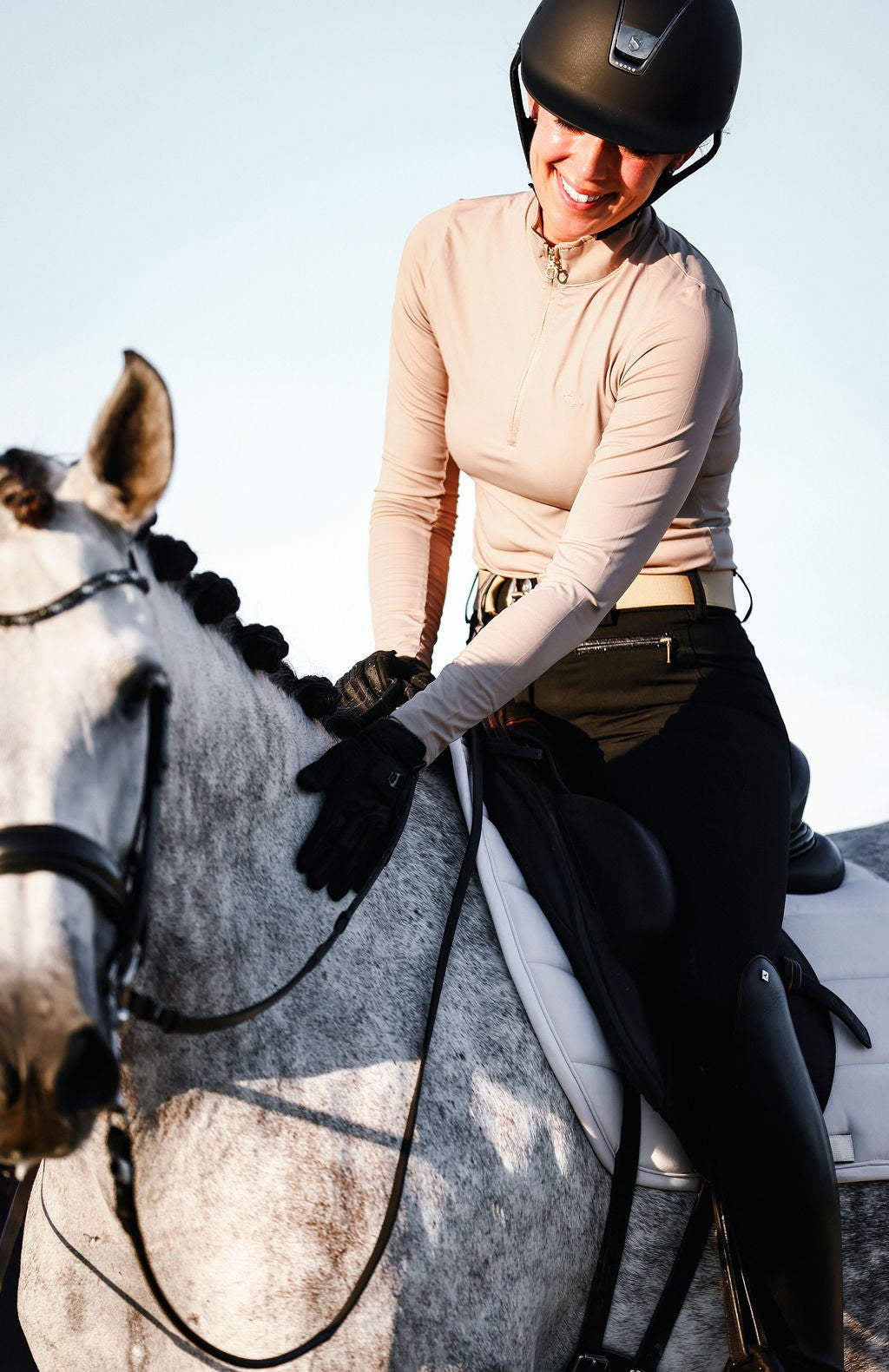 The Proper Fox Solid Beige Sunshirt - Equiluxe Tack