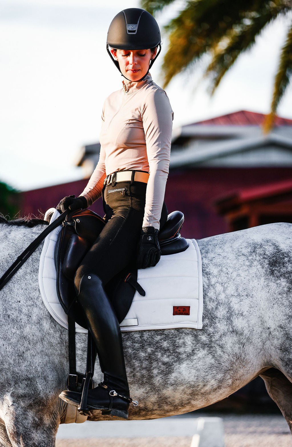 The Proper Fox Solid Beige Sunshirt - Equiluxe Tack