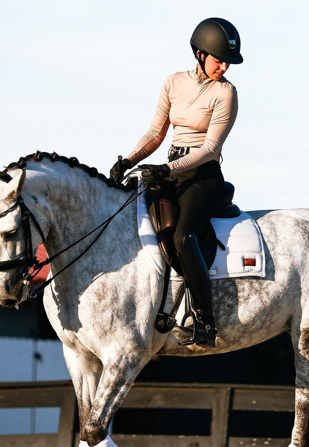The Proper Fox Solid Beige Sunshirt - Equiluxe Tack