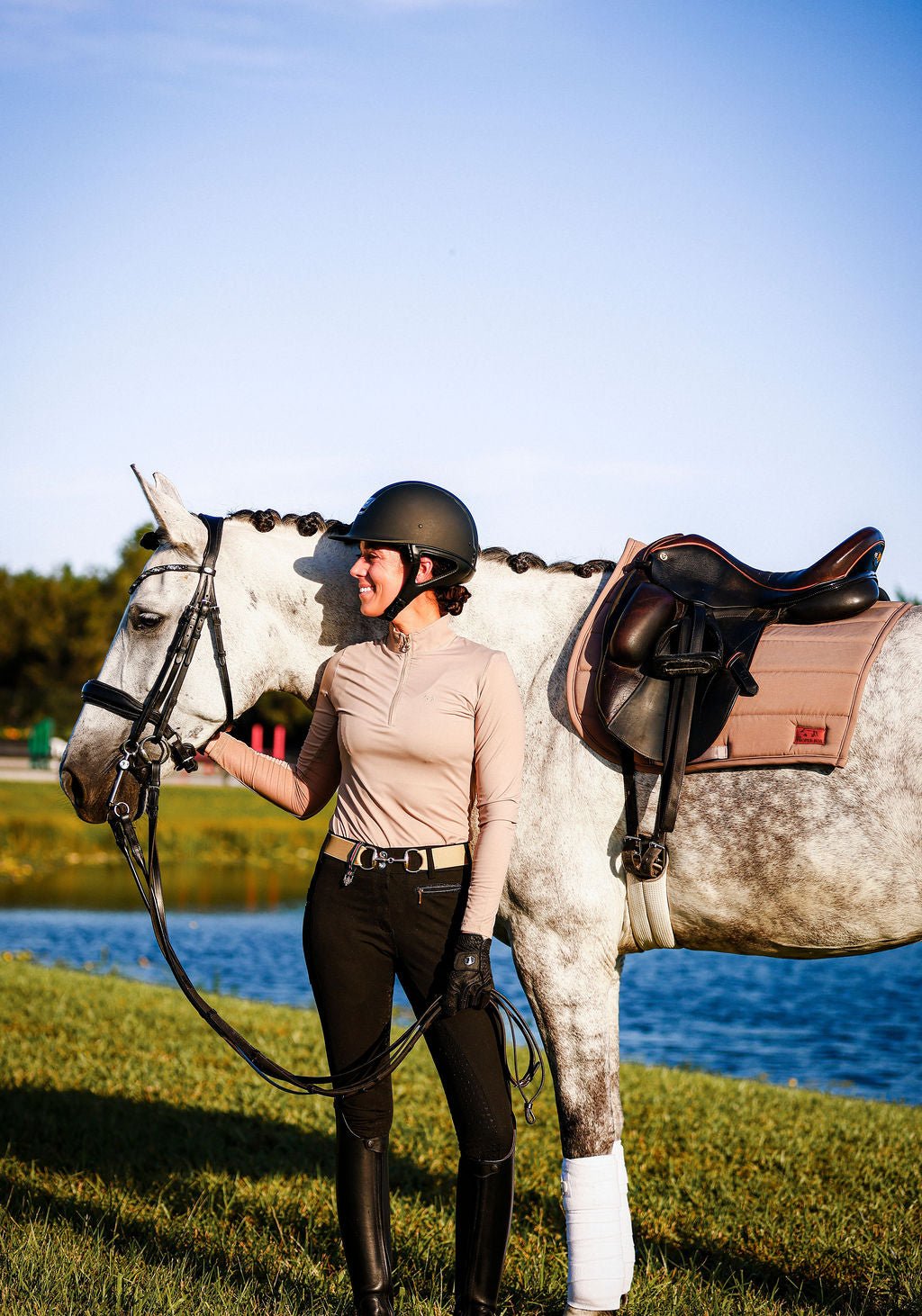 The Proper Fox Solid Beige Sunshirt - Equiluxe Tack
