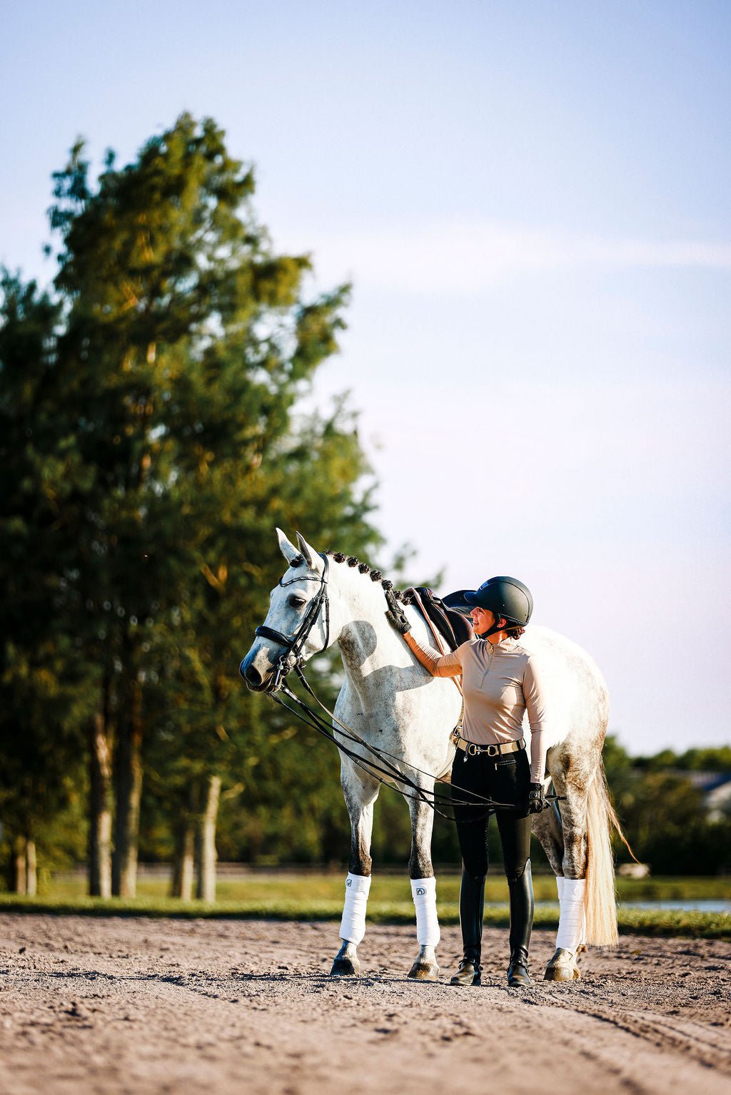 The Proper Fox Solid Beige Sunshirt - Equiluxe Tack