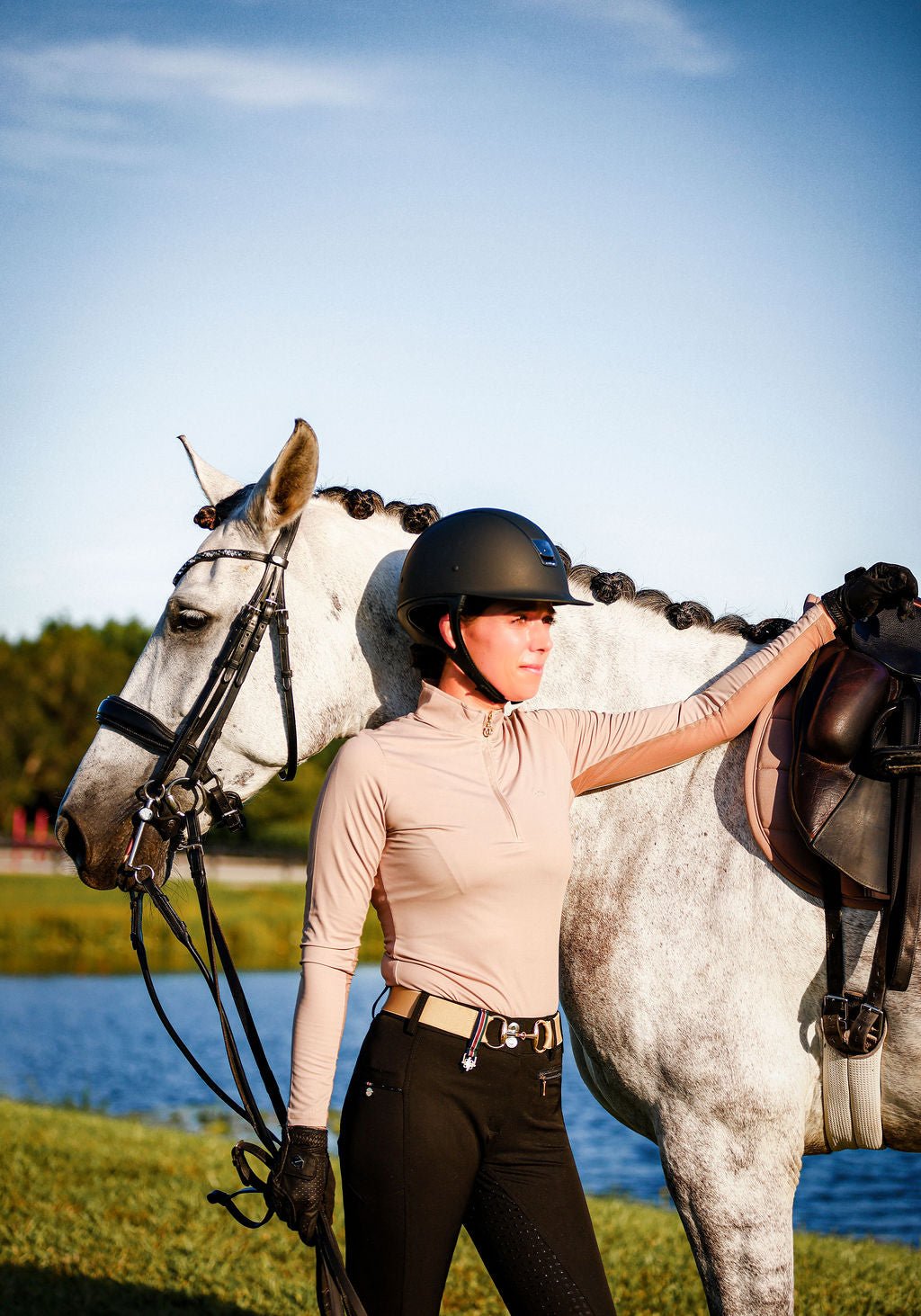 The Proper Fox Solid Beige Sunshirt - Equiluxe Tack