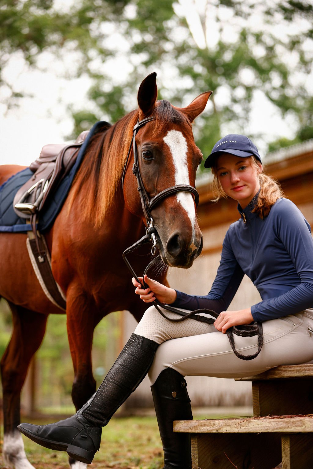The Proper Fox Solid Blue Sunshirt - Equiluxe Tack