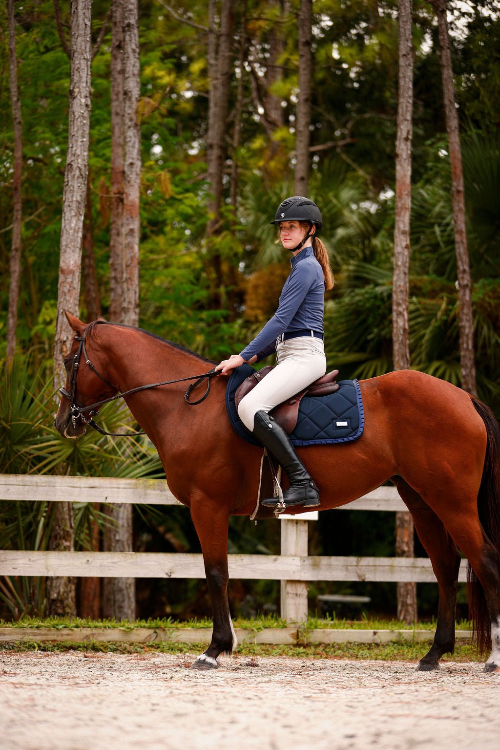 The Proper Fox Solid Blue Sunshirt - Equiluxe Tack