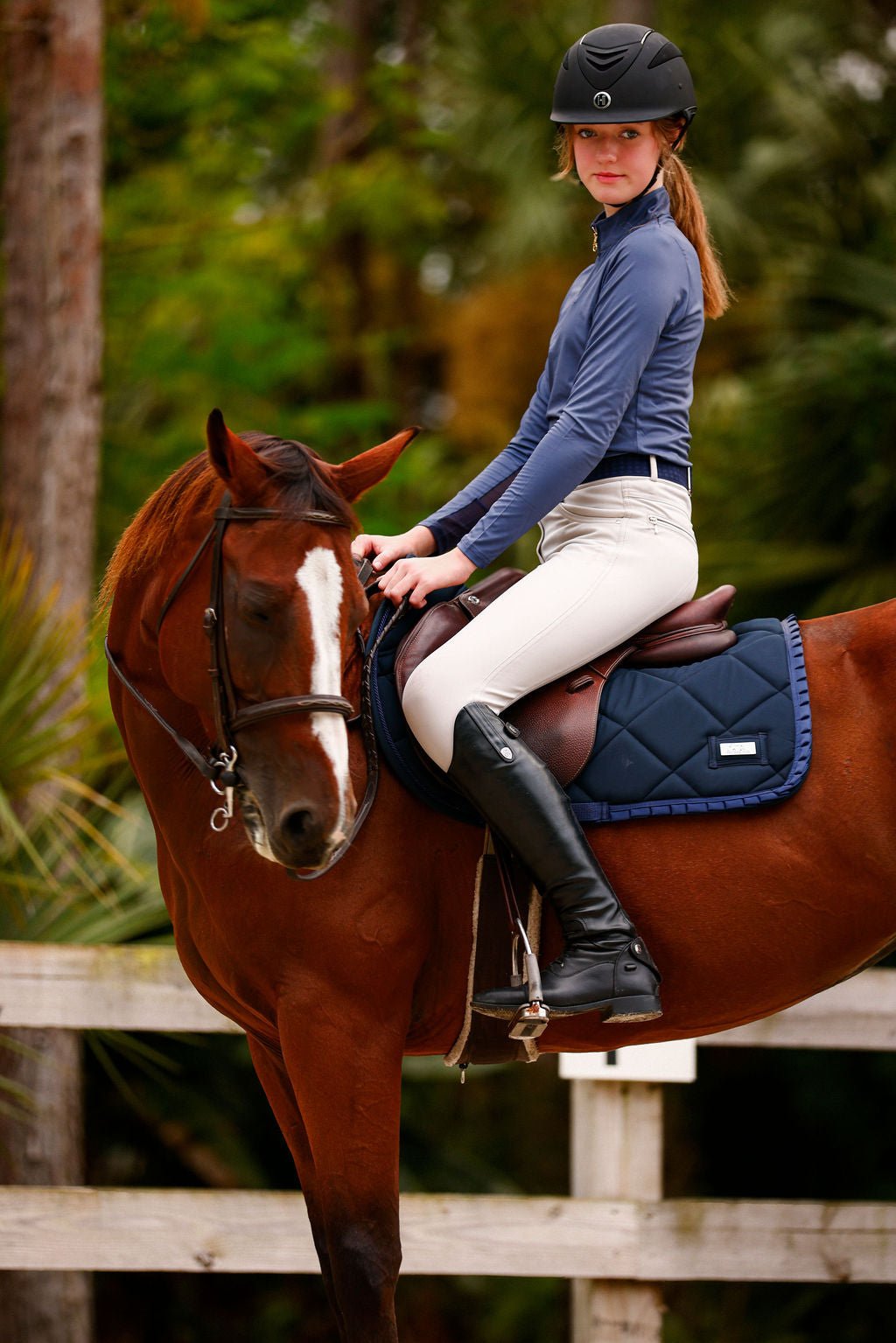 The Proper Fox Solid Blue Sunshirt - Equiluxe Tack