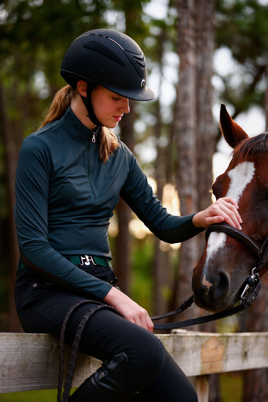 The Proper Fox Solid Green Sunshirt - Equiluxe Tack
