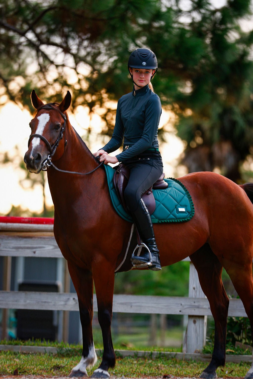The Proper Fox Solid Green Sunshirt - Equiluxe Tack