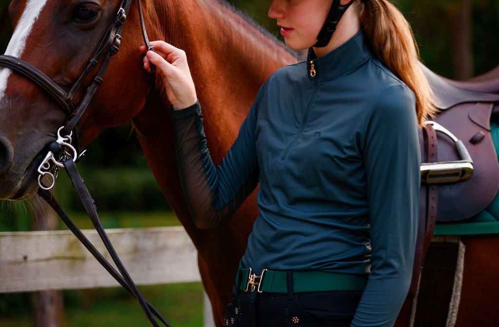 The Proper Fox Solid Green Sunshirt - Equiluxe Tack