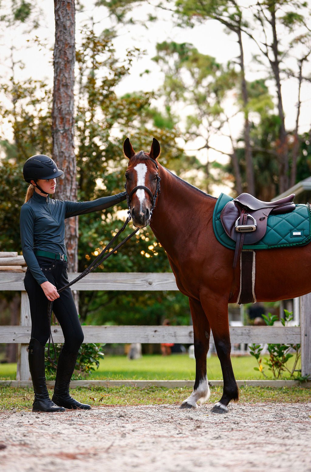 The Proper Fox Solid Green Sunshirt - Equiluxe Tack