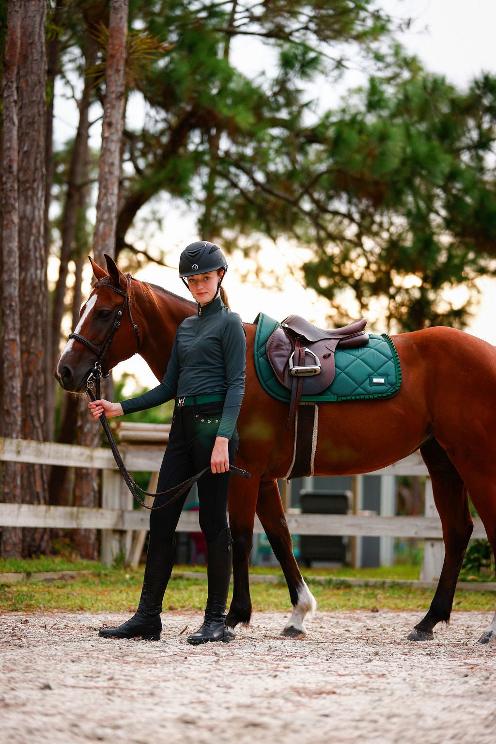 The Proper Fox Solid Green Sunshirt - Equiluxe Tack