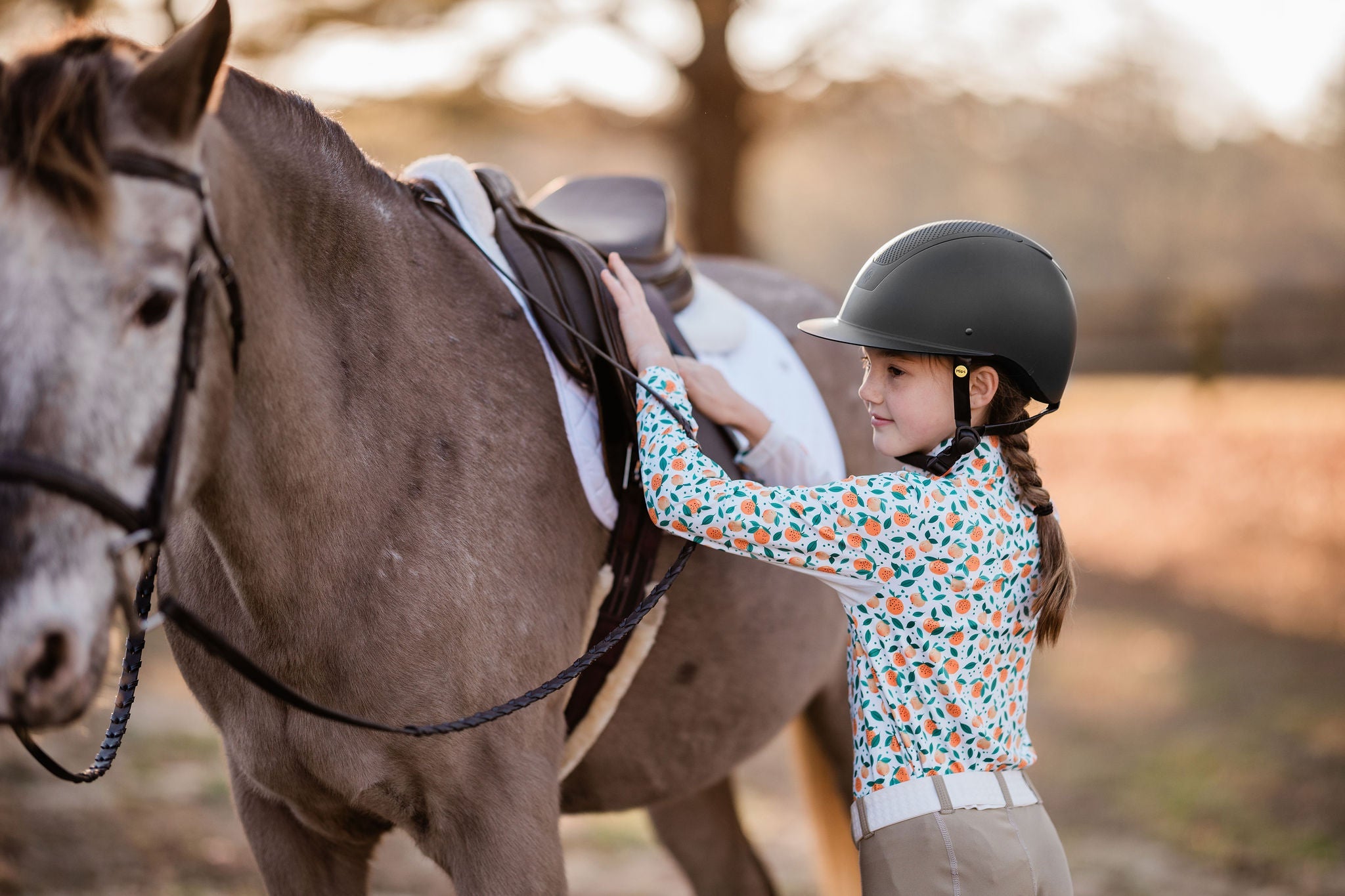 The Proper Fox Youth Citrus Sun Shirt - Equiluxe Tack