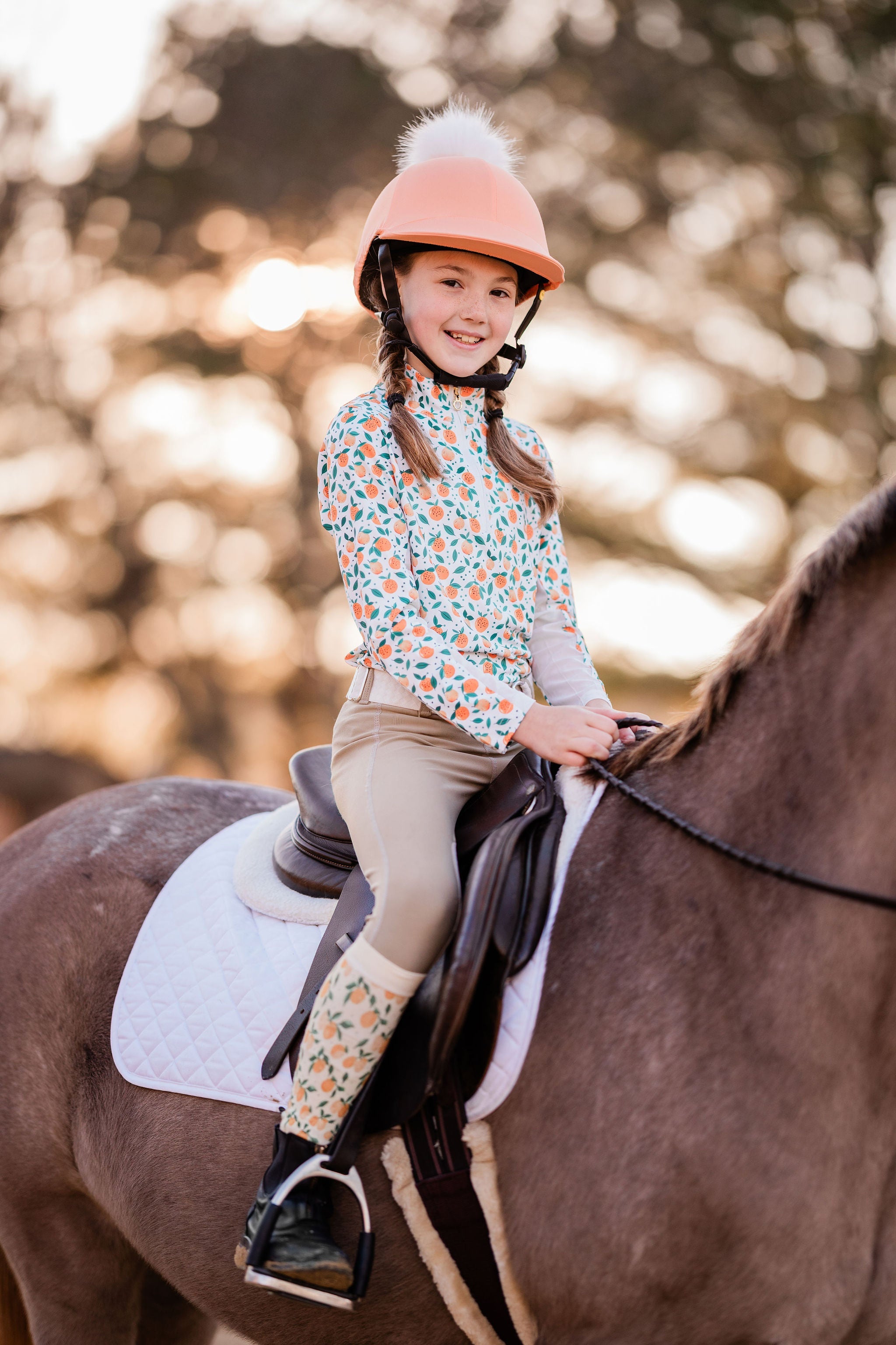 The Proper Fox Youth Citrus Sun Shirt - Equiluxe Tack