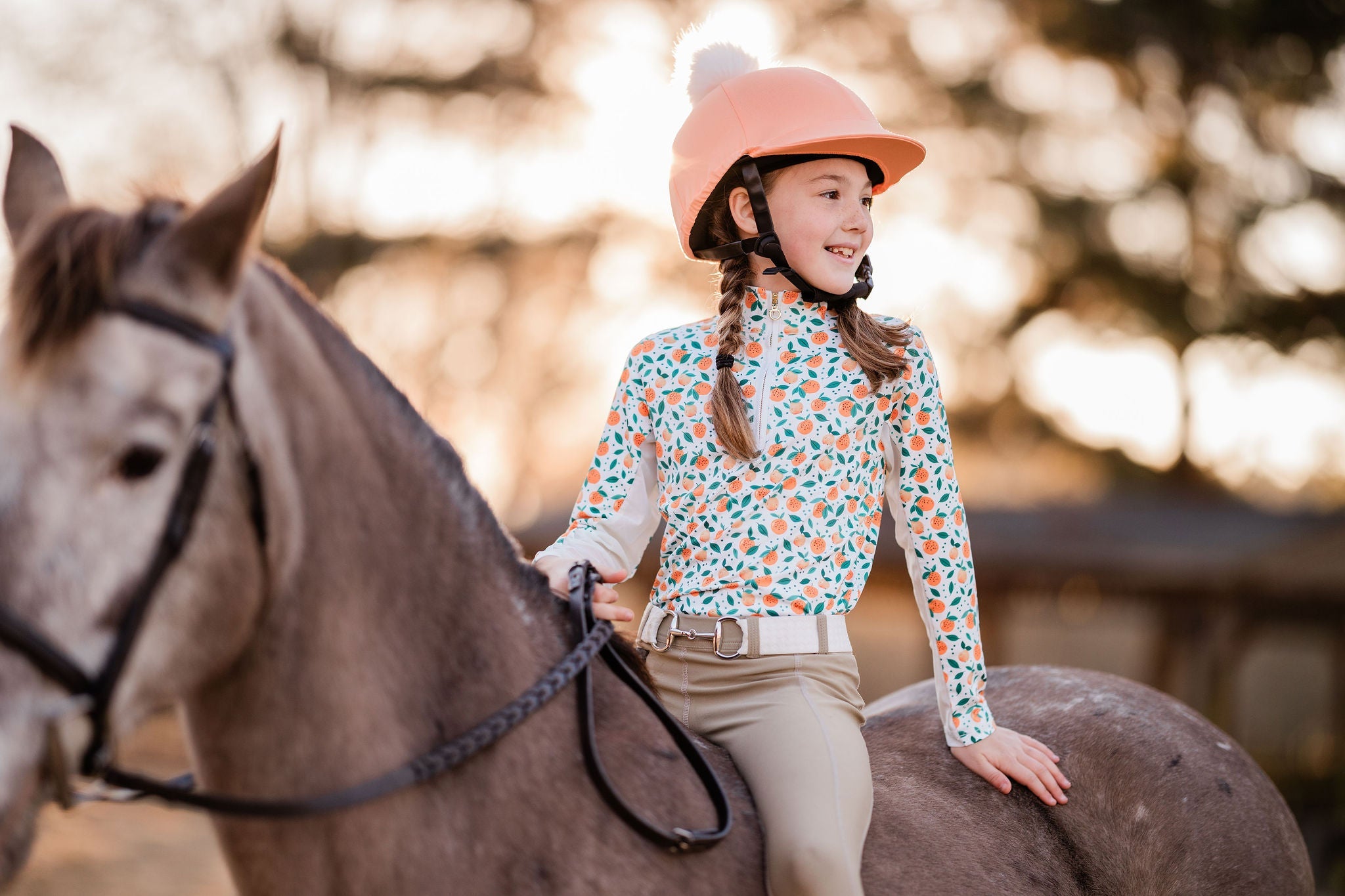 The Proper Fox Youth Citrus Sun Shirt - Equiluxe Tack