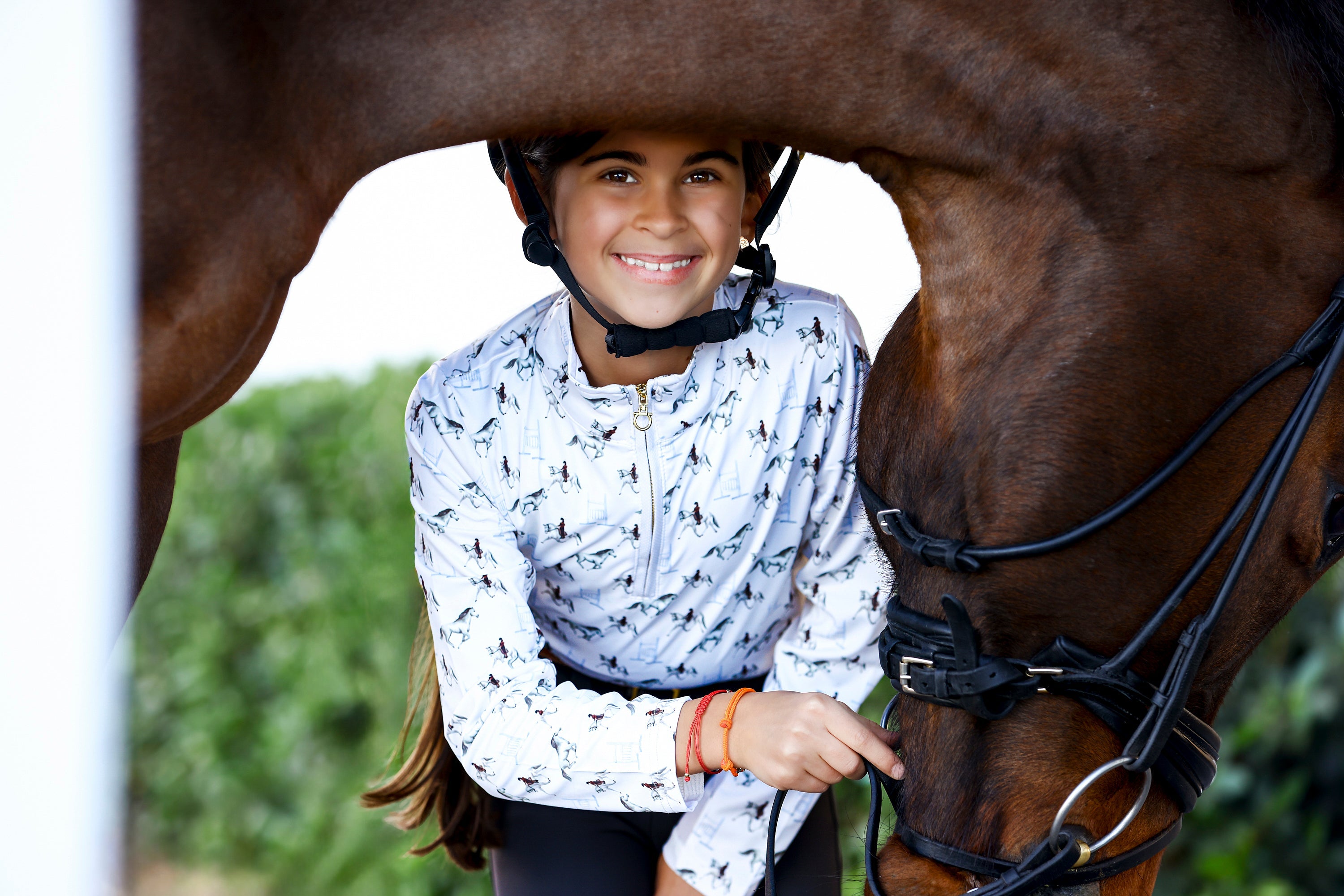 The Proper Fox Youth Grey Horse Sun Shirt - Equiluxe Tack
