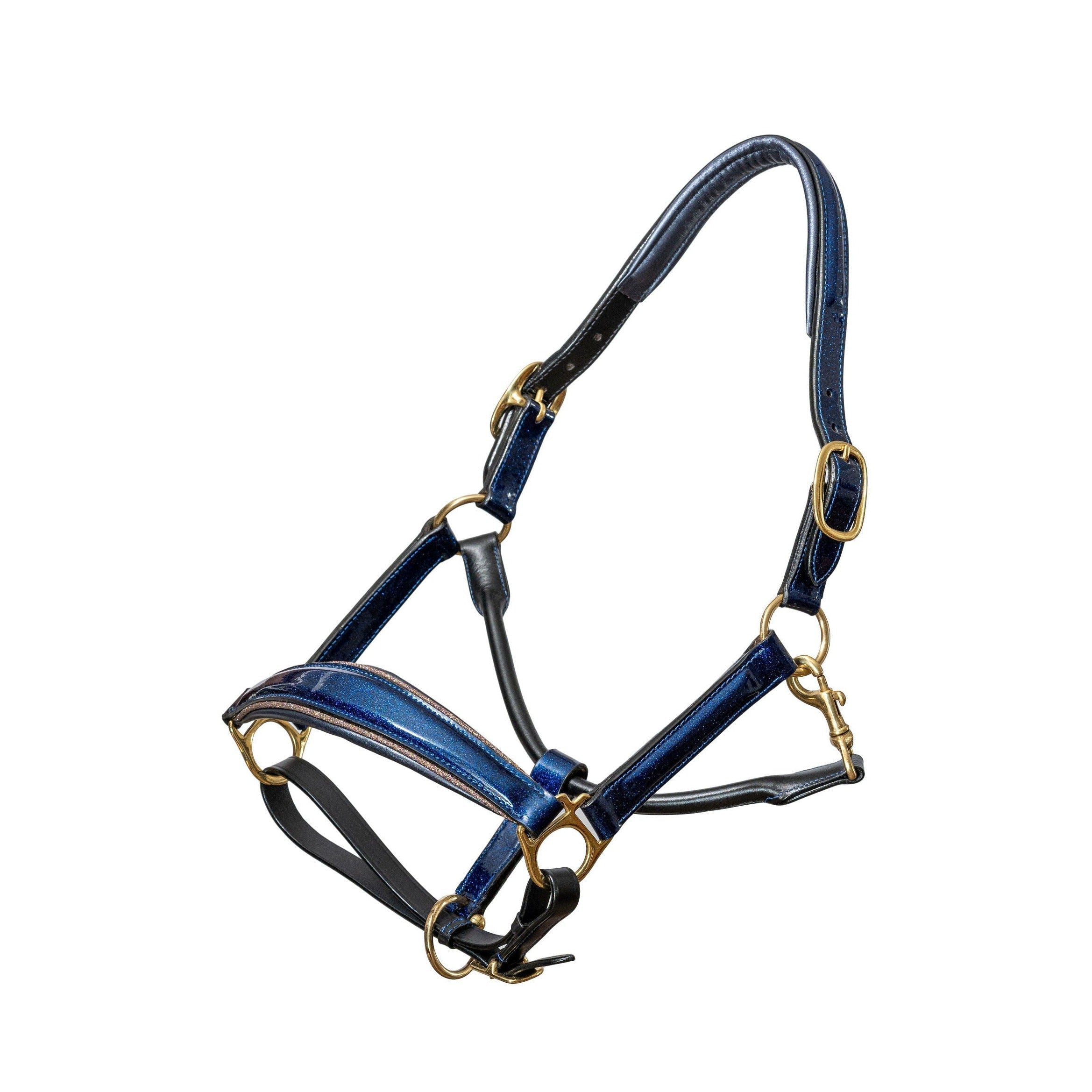 The Revolution Cobalt Blue Leather Halter - 'Pathway to the Podium' - Halter Ego® - Equiluxe Tack