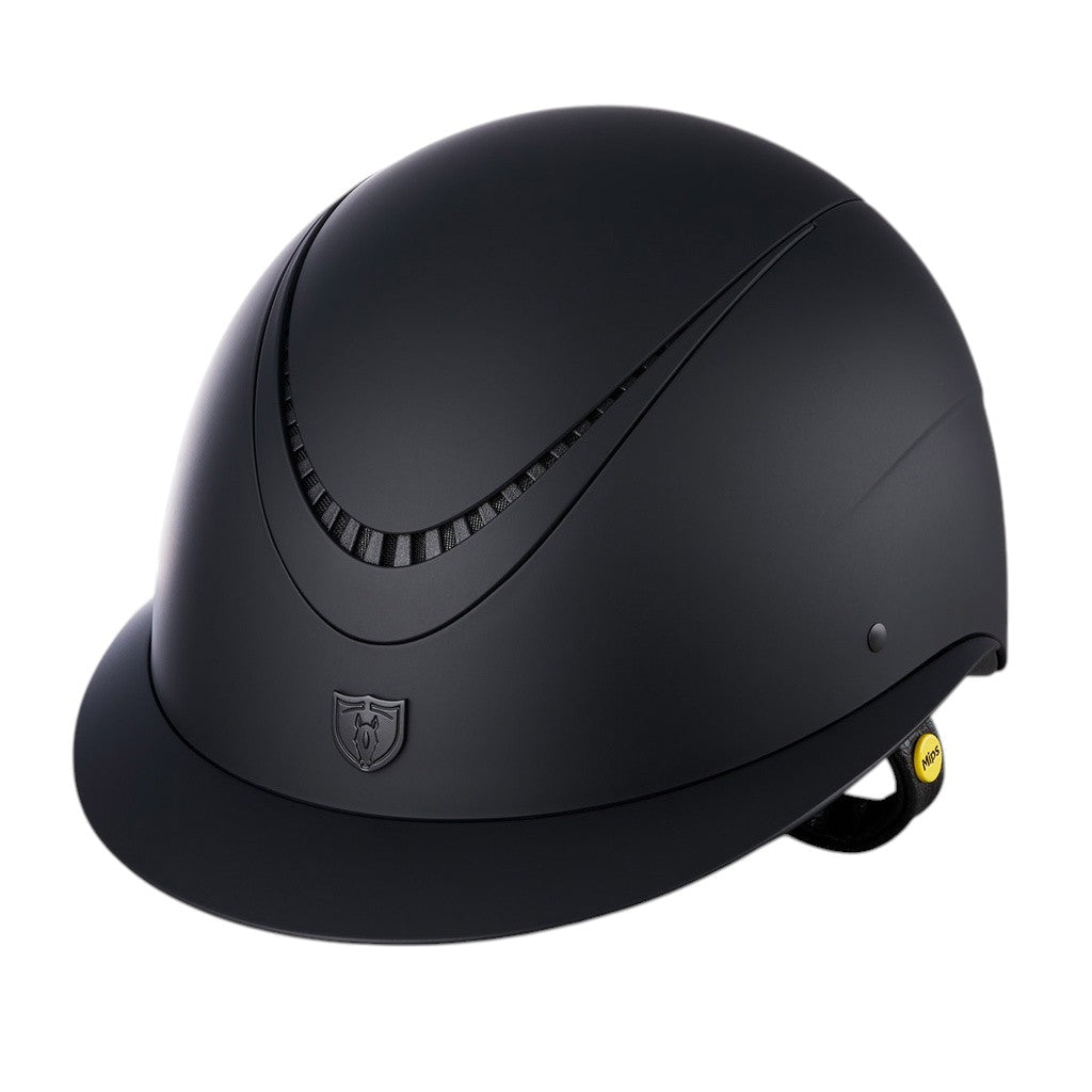 Tipperary Caledon Mips® Helmet-Sh Matte Black | Top Matte Black | Tr Matte Black | Br Wide | Mips - Equiluxe Tack