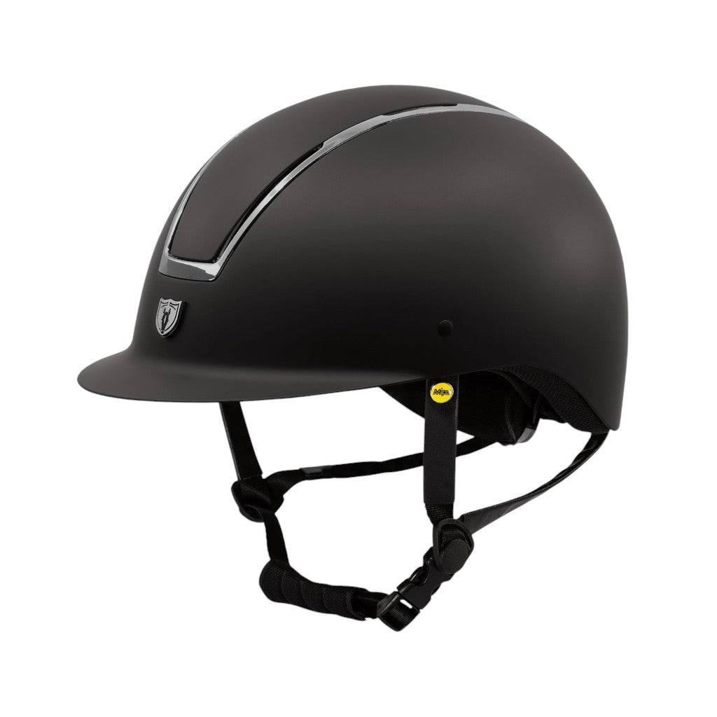 Tipperary Windsor Mips® Helmet-Sh Matte Black | Top Matte Black | Tr Black Chrome | Br Trad | Mips - Equiluxe Tack