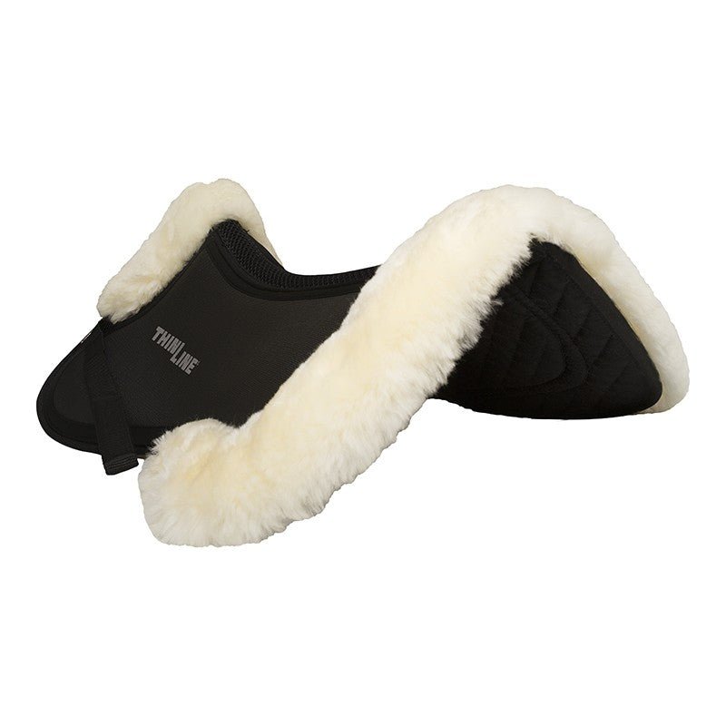 Trifecta Half Pad with Sheepskin Rolls - Equiluxe Tack - Equiluxe Tack