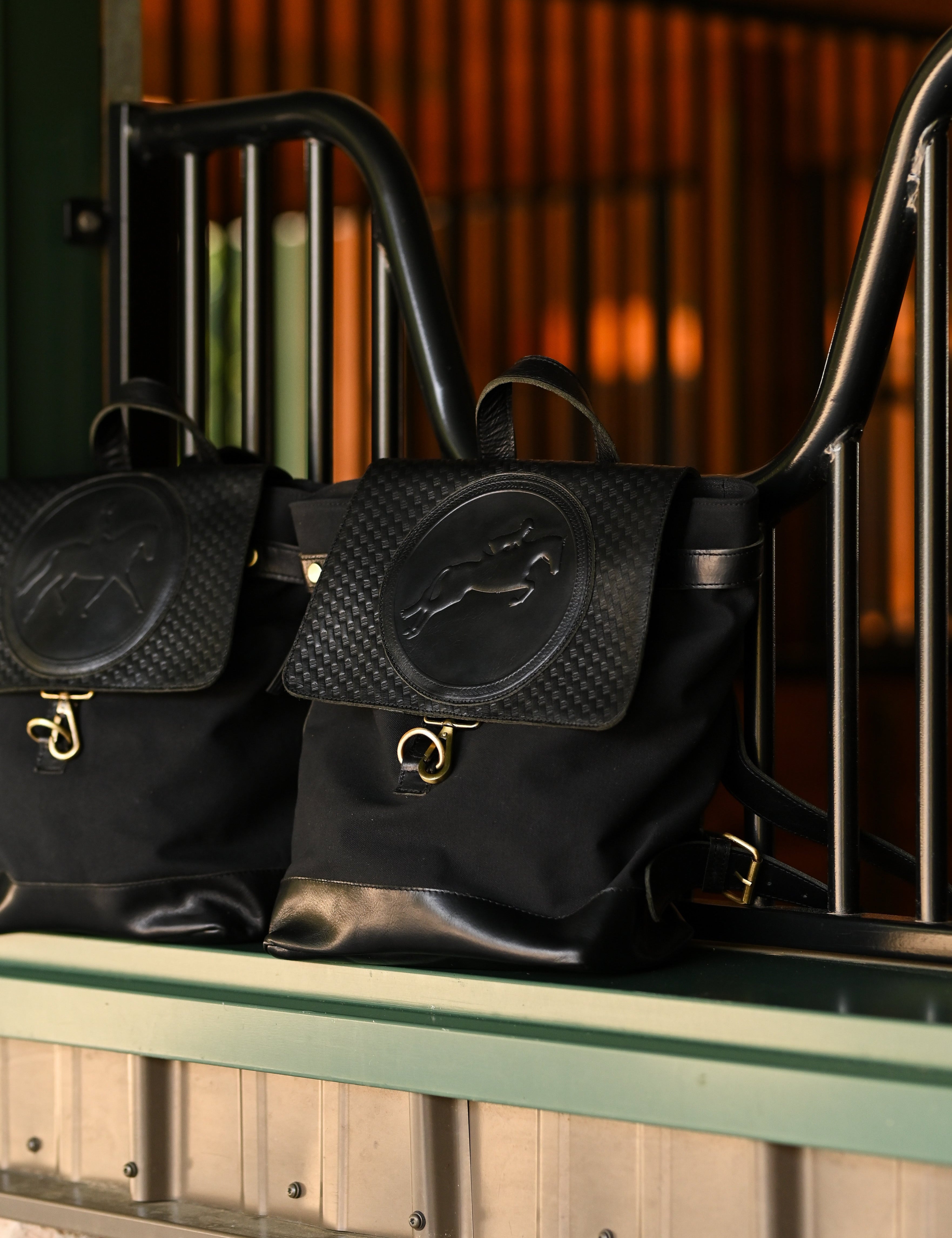 Tucker Tweed Barn Backpack | Black - Equiluxe Tack