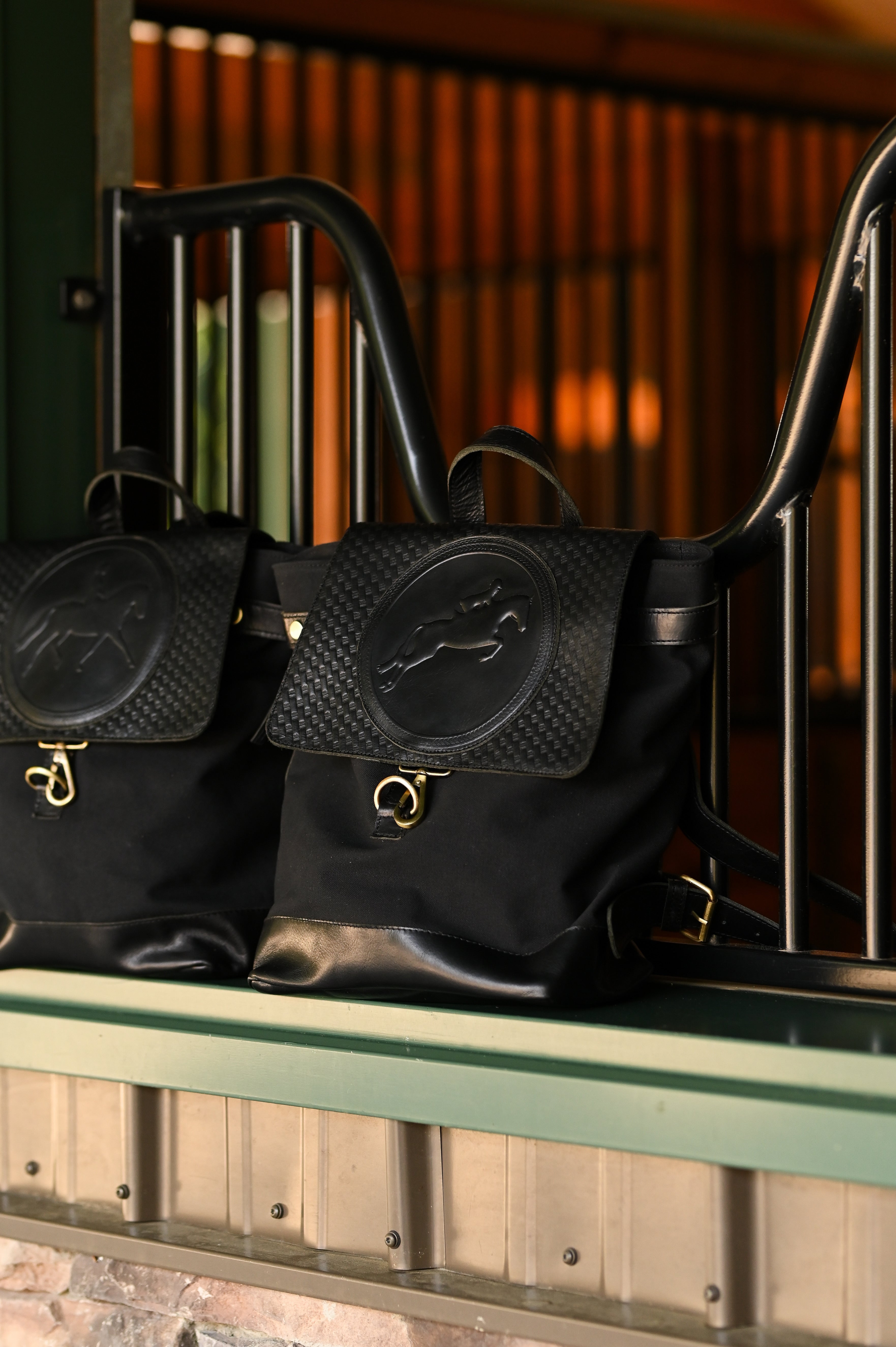 Tucker Tweed Barn Backpack | Black - Equiluxe Tack