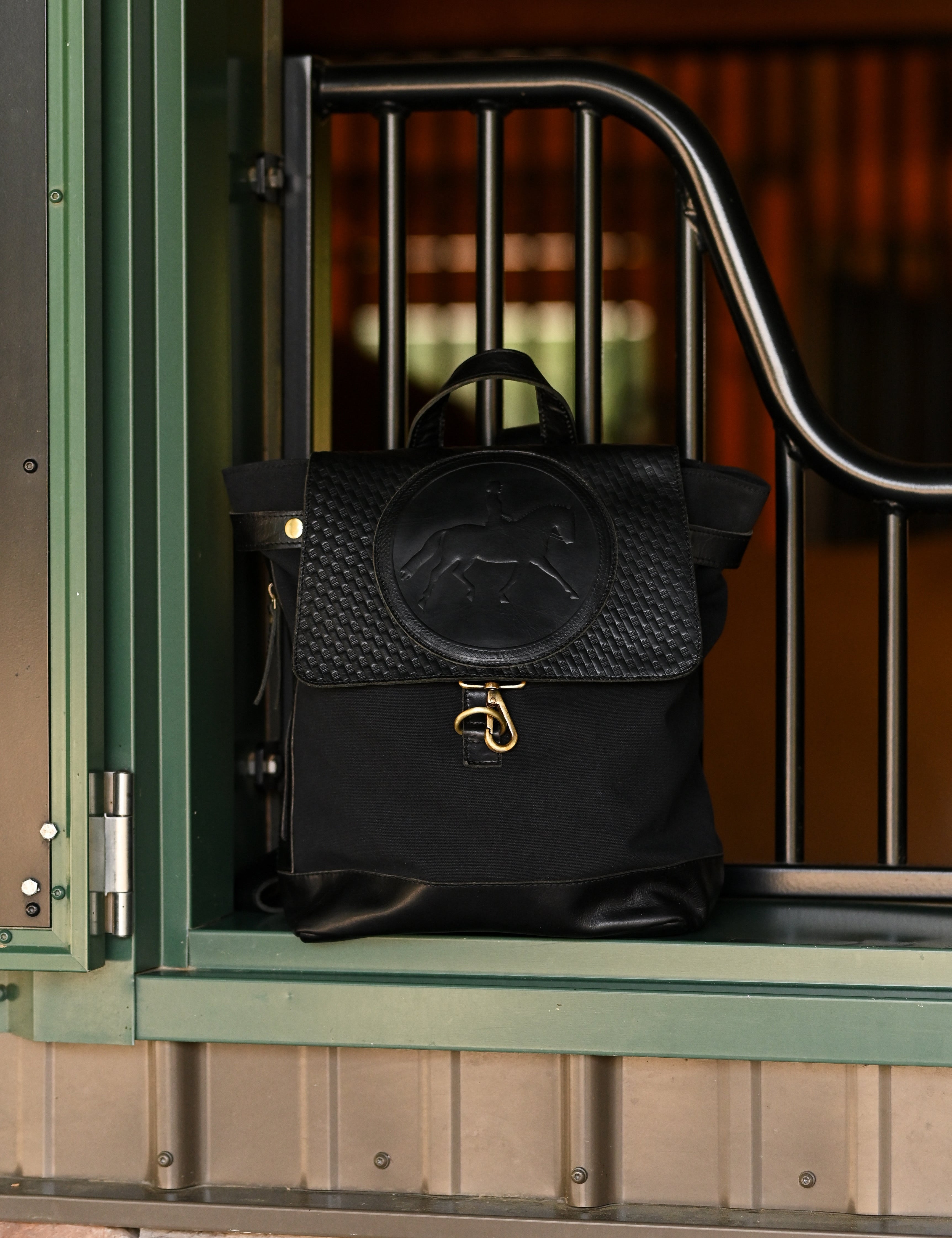 Tucker Tweed Barn Backpack | Black - Equiluxe Tack