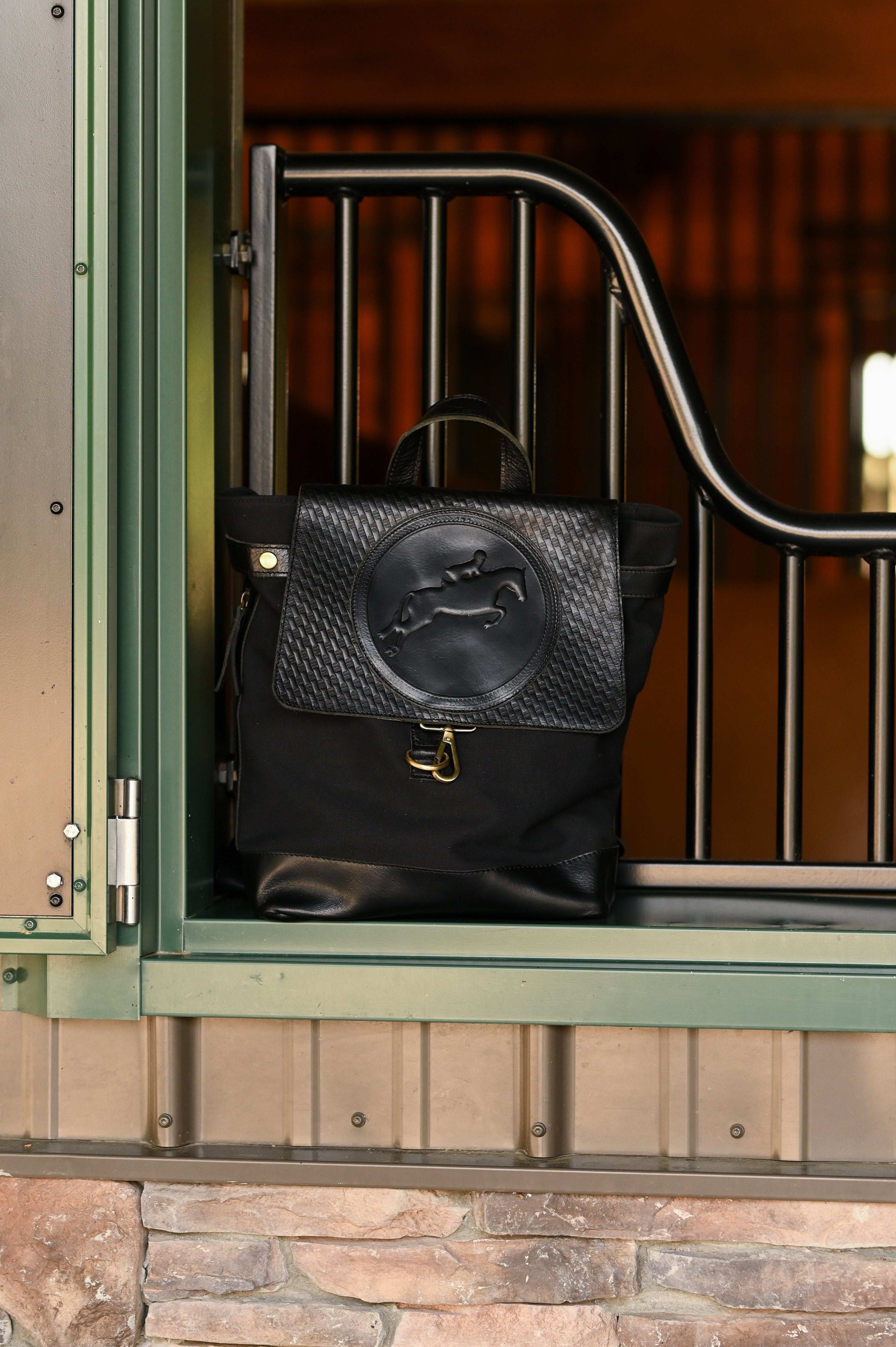 Tucker Tweed Barn Backpack | Black - Equiluxe Tack