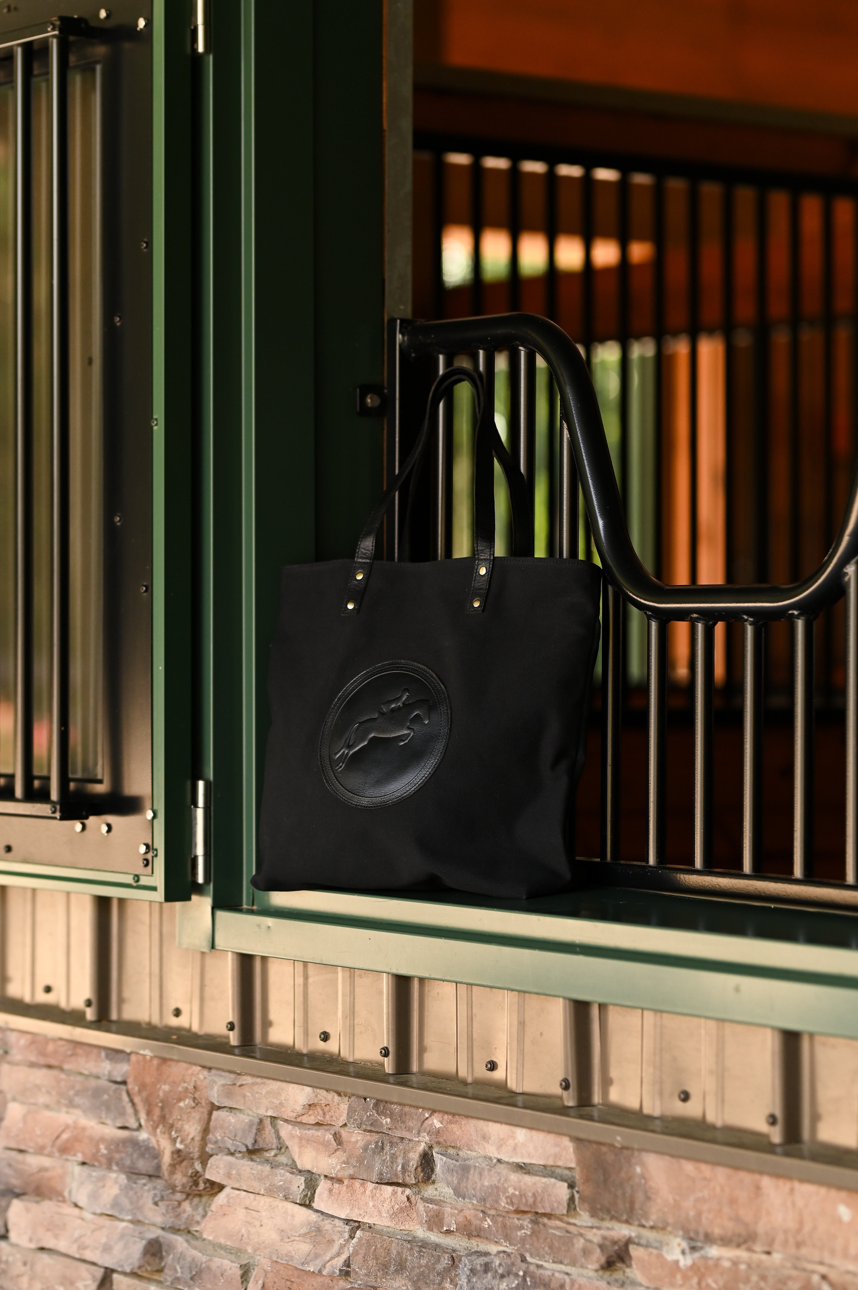 Tucker Tweed Barn Bag | Black - Equiluxe Tack