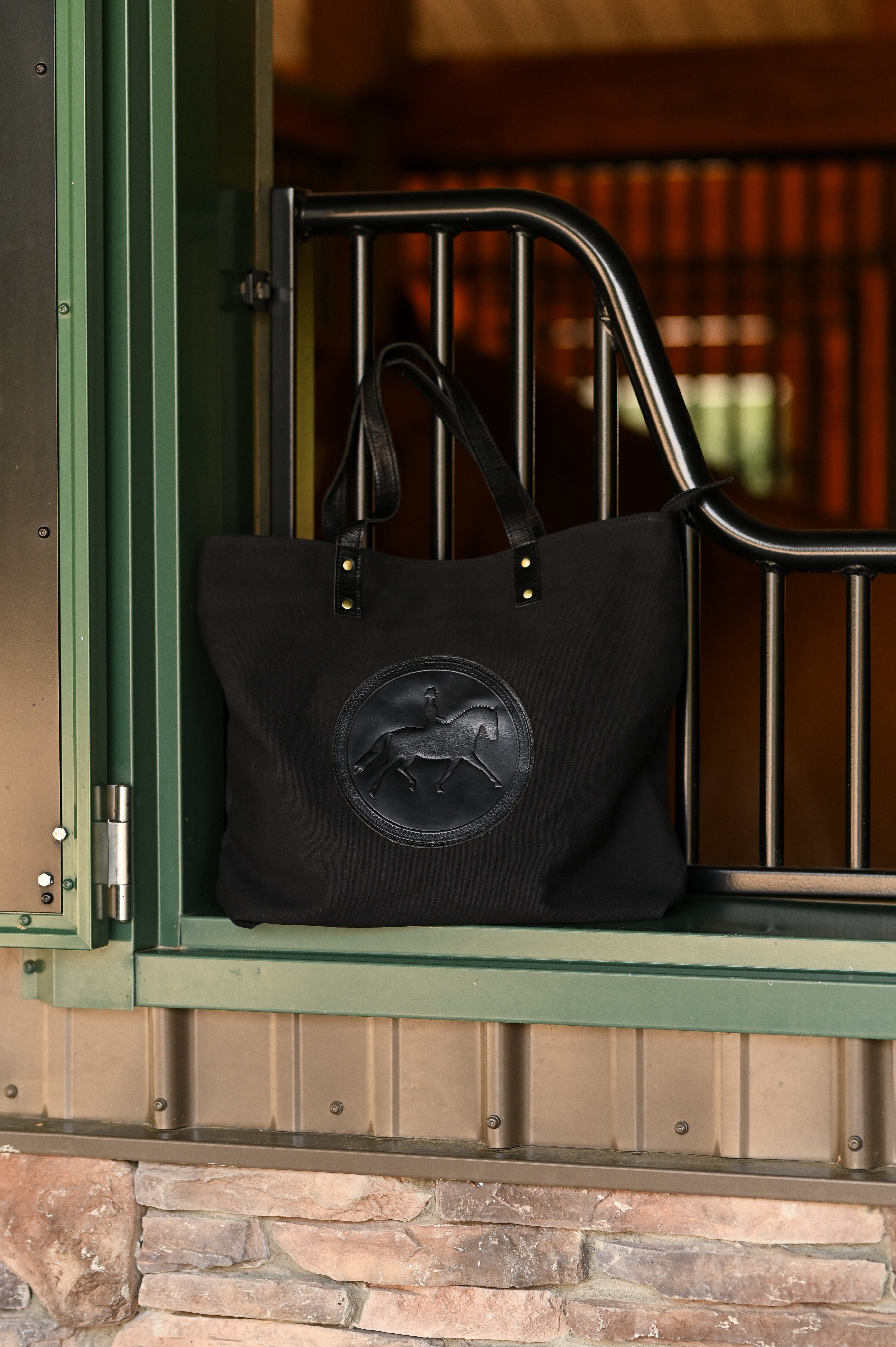 Tucker Tweed Barn Bag | Black - Equiluxe Tack